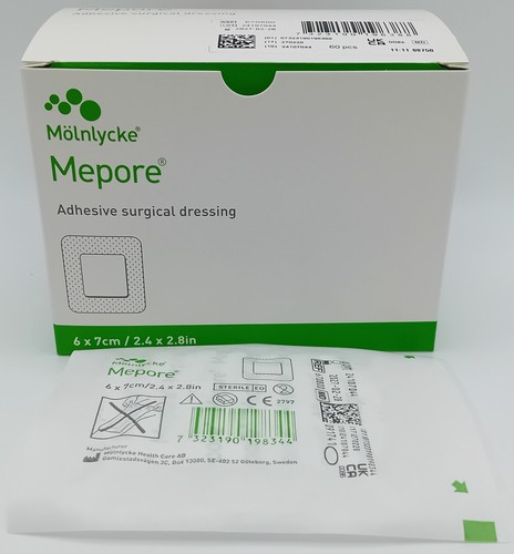 Mepore 6x7cm adhesive - 6x7cm, surgical